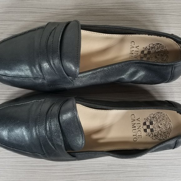 Vince Camuto Elroy Loafer, Black Leather, Womens Size 6.5 M / 36.5 - Picture 8 of 10